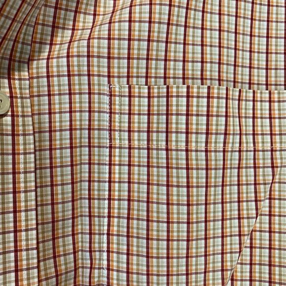 Eddie Bauer Plaid Short Sleeve Dress Shirt - Picture 3 of 4